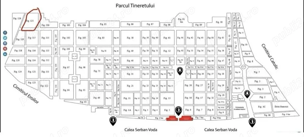 Loc de veci Cimitirul Bellu   4,5 mp