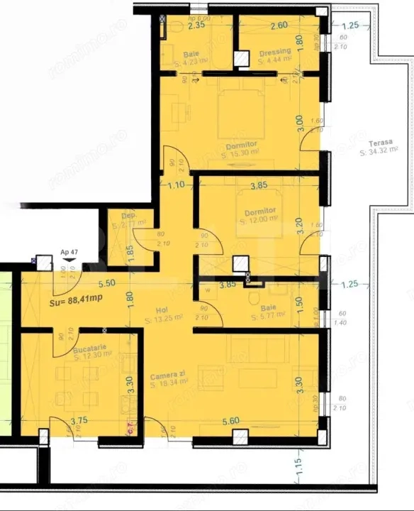 ​Penthouse Exclusivist | Terasă 34 mp | 3 Camere | Zona Aradului