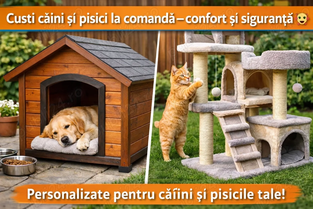 Custi confortabile și sigure pentru câini și pisici