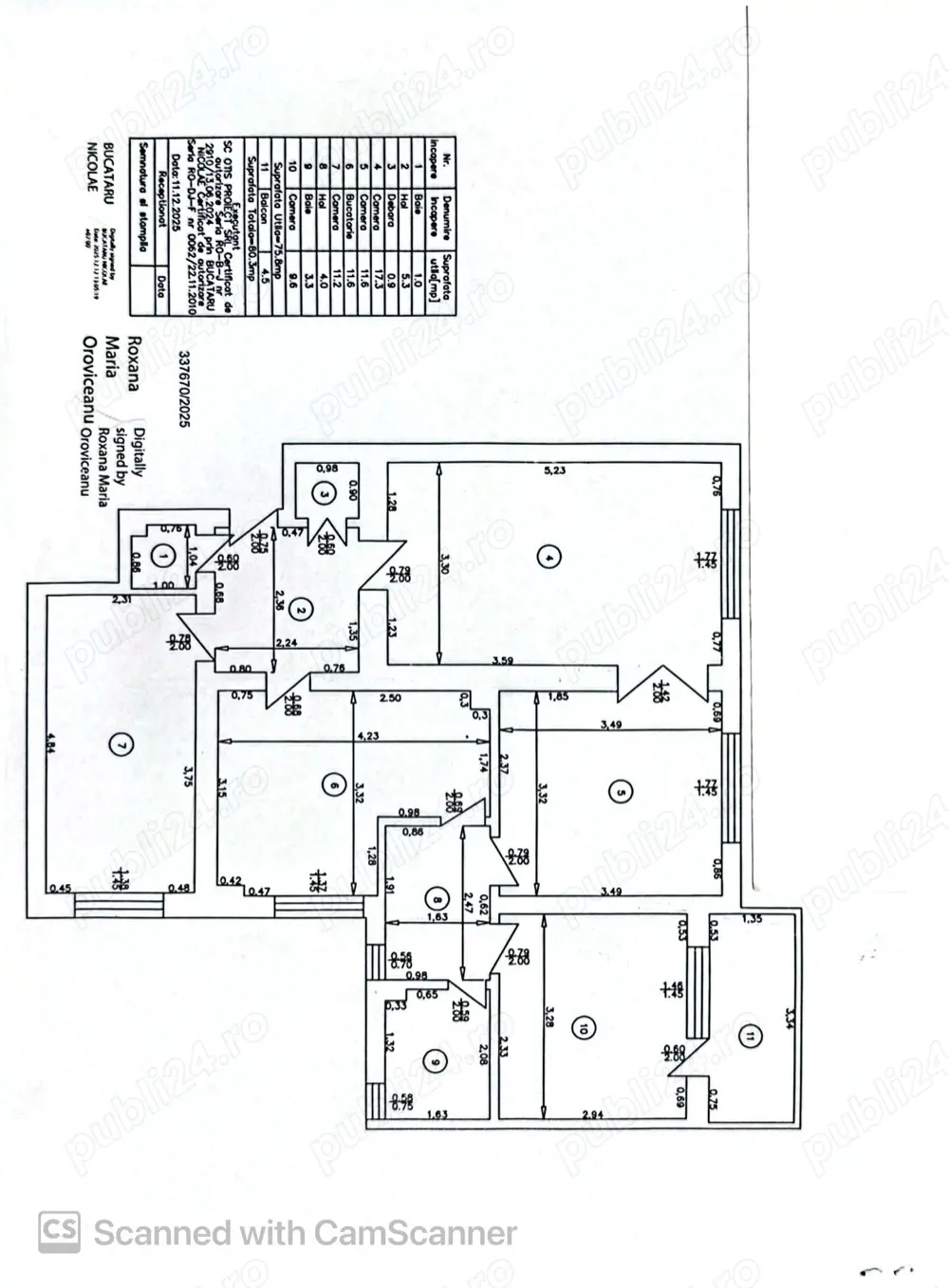 Apartament 4 camere zona piata garii- rovine 
