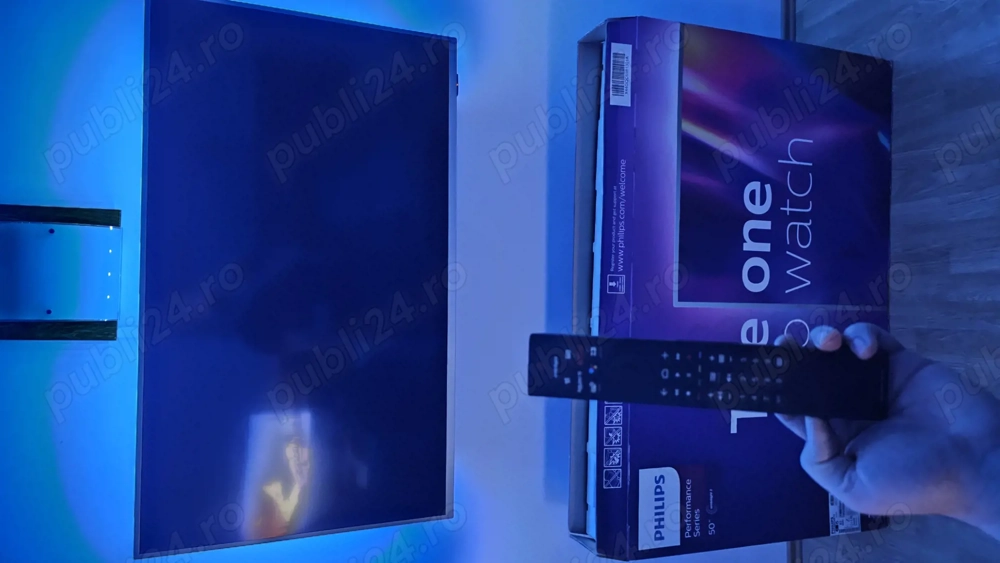 TV Philips Ambilight The One LED 50PUS8545 126 cm, Smart Android, 4K