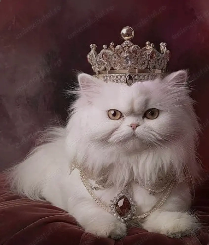 Pisica persana mascul alb 8 luni