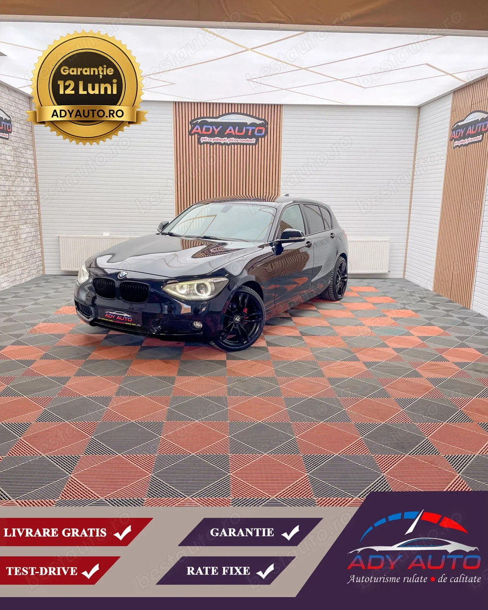 BMW SERIA 1 . NAVIGATIE MARE . Livrare gratis toata tara.Buy-back . Test drive .