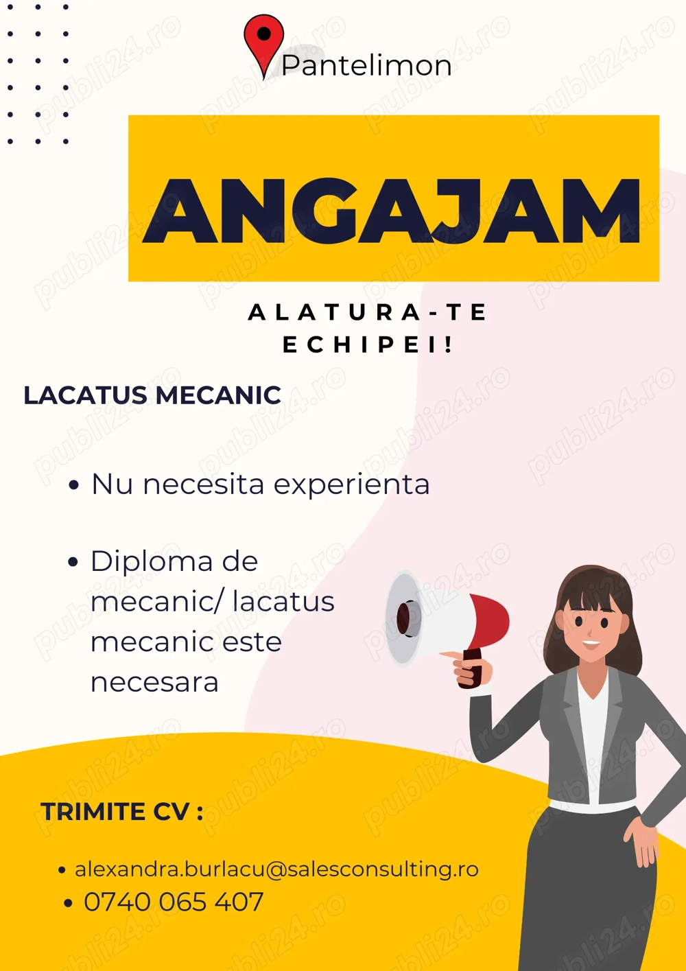 Angajam Lacatus Mecanic cu diploma