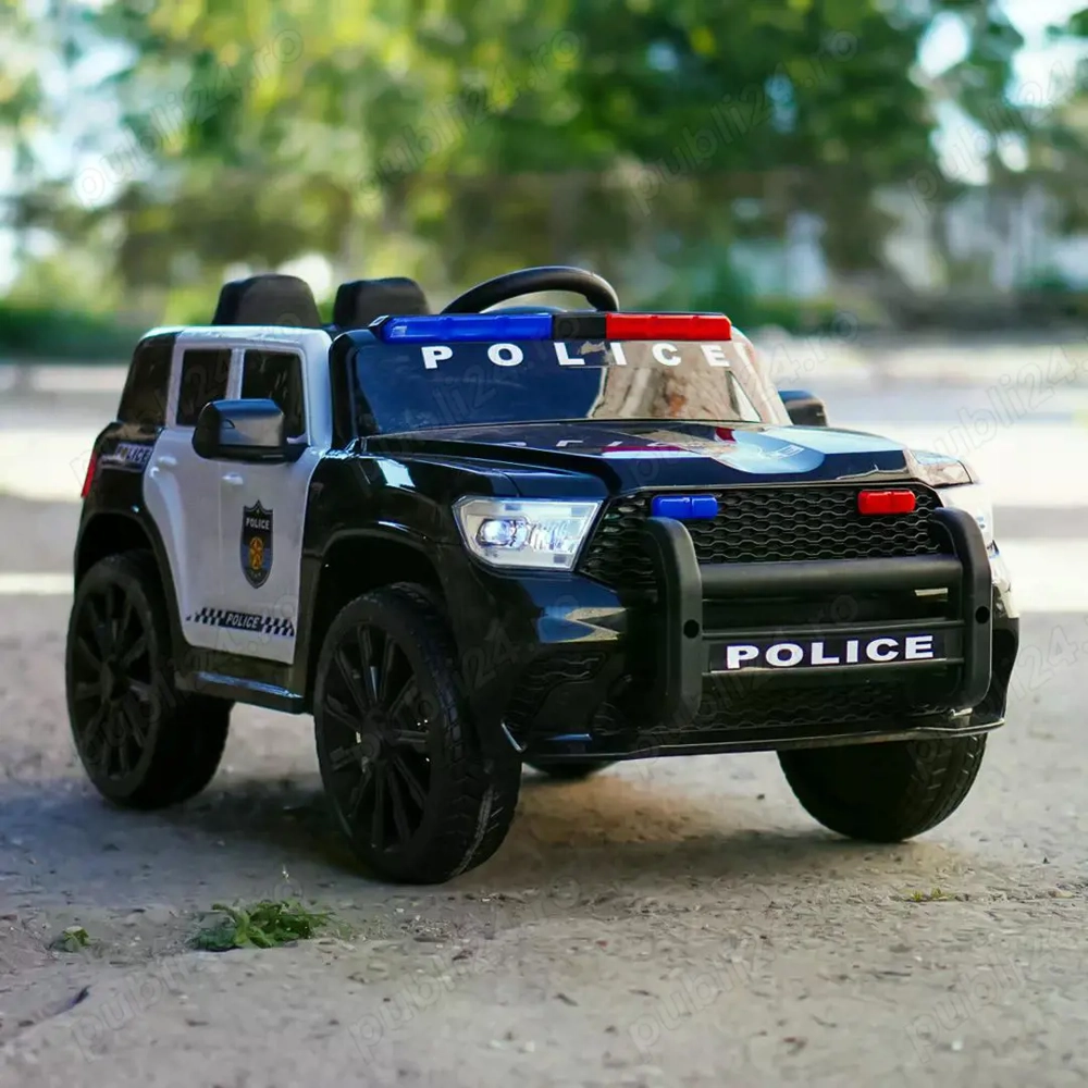 Masinuta electrica de politie, Kinderauto POLICE 911 120W 12V 7Ah 
