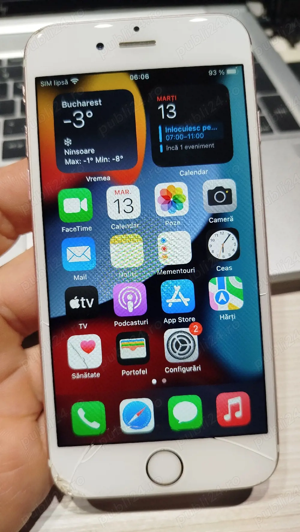 Vand iPhone 6s 64Gb fisurat functional