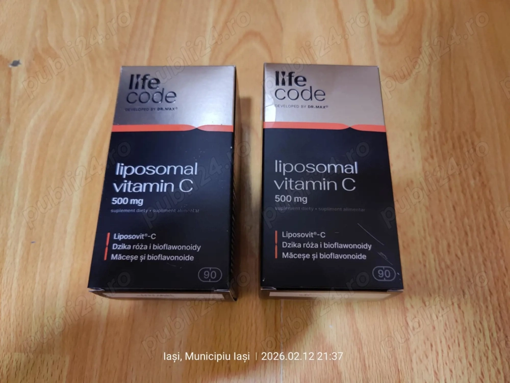 LifeCode by Dr. Max  Liposomal Vitamin C, 90 capsule.(Super Oferta).