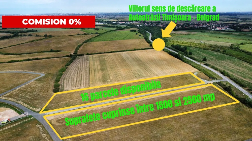 Teren industrial - parcele pentru dezvoltare - Mosnita - comision 0%