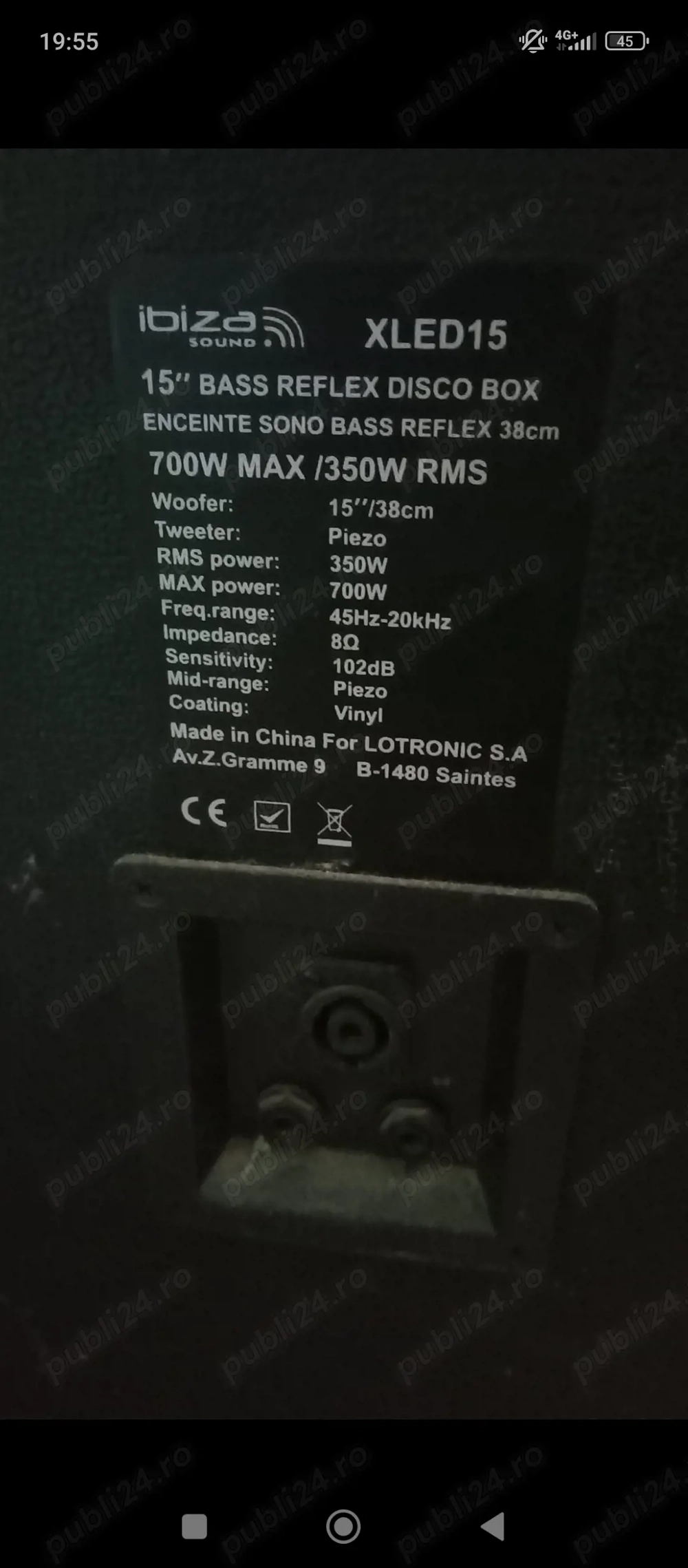 Boxa pasiva ibiza sound 