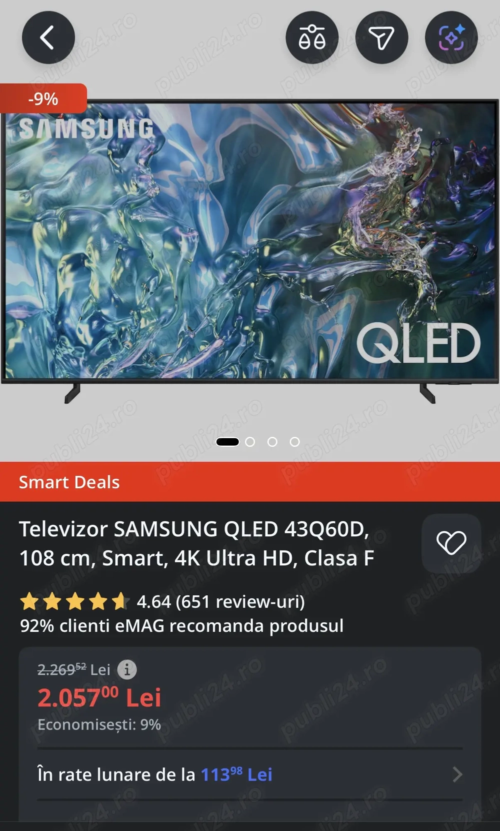 Vand TV Samsung Smart