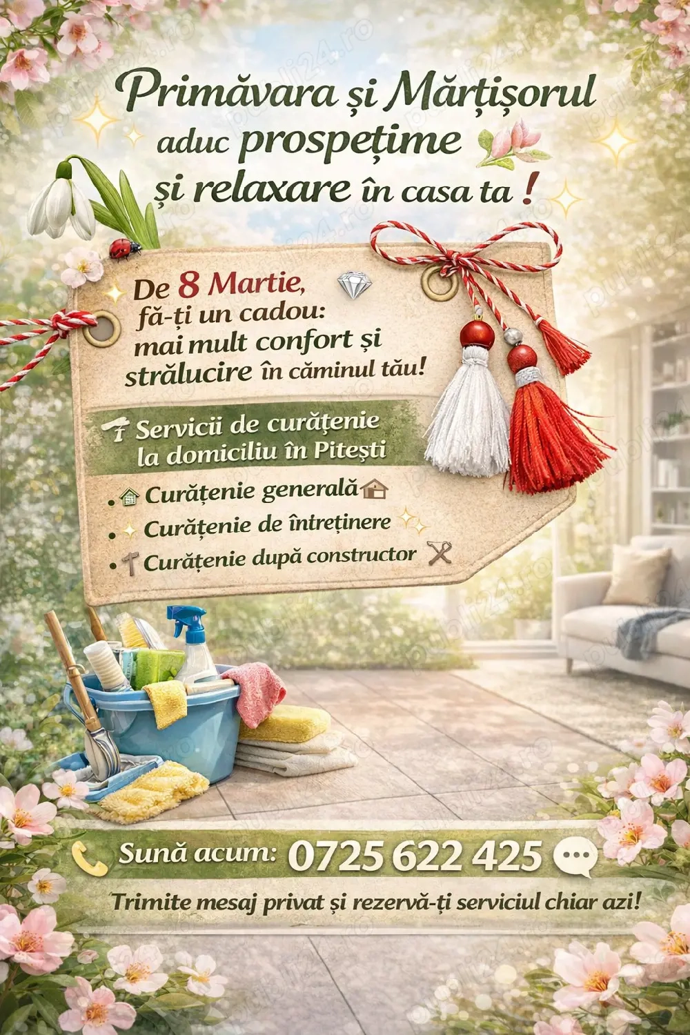 Servicii de curățenie la domiciliu în Pitești și împrejurimi