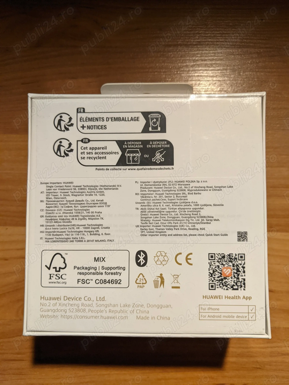 Smartwatch Huawei Watch GT 6, 41MM   Gold Stainless Steel Case, White Composite Leather Strap.