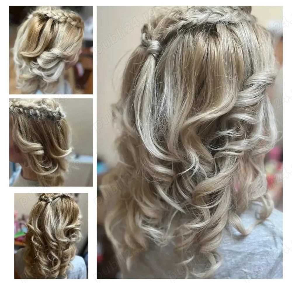 Coafat de ocazie si momente speciale realizat cu mare atenție la detalii