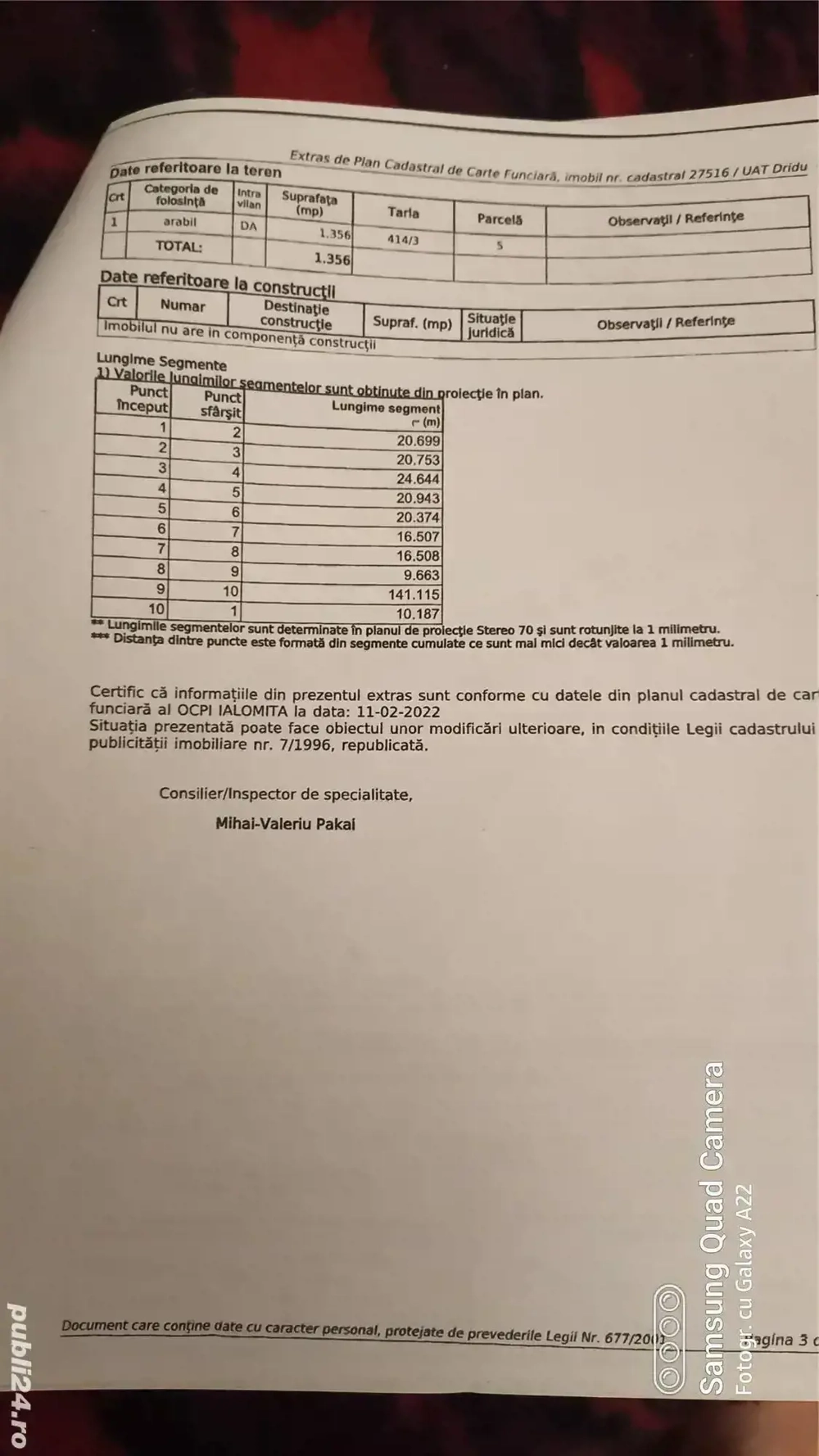 Teren intravilan com Dridu, jud. Ialomita, 1350mp Dridu Snagov, Ialomita 