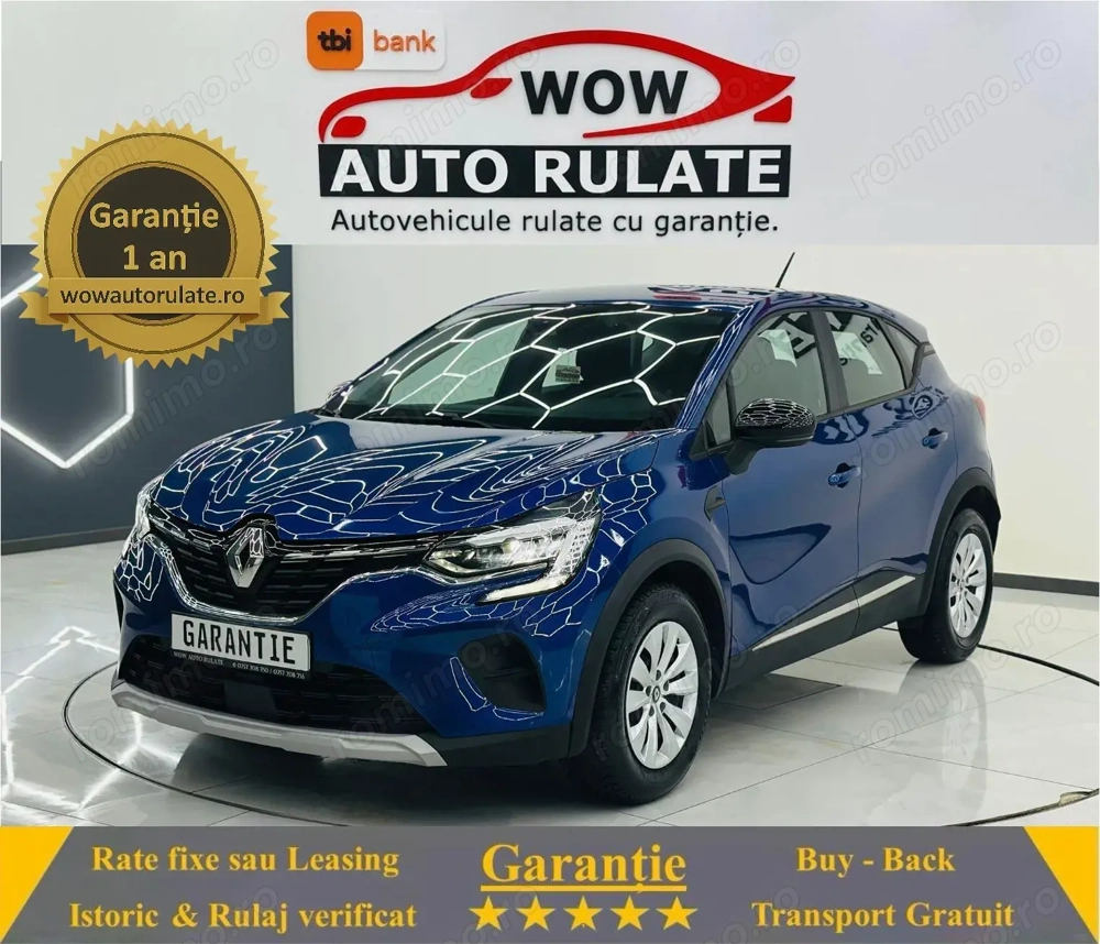 RENAULT CAPTUR 2020 1.0i E6 Garantie 12 Luni Rate Avans 0 Doar Cu Buletinul