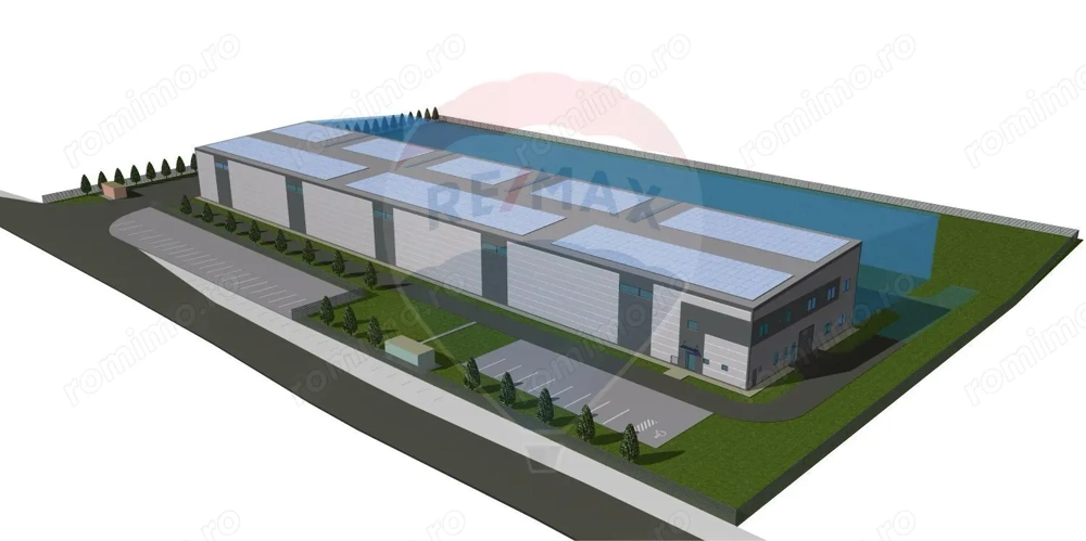 Teren intravilan 1.7 Ha, proiect hala industriala - Mosna DN141