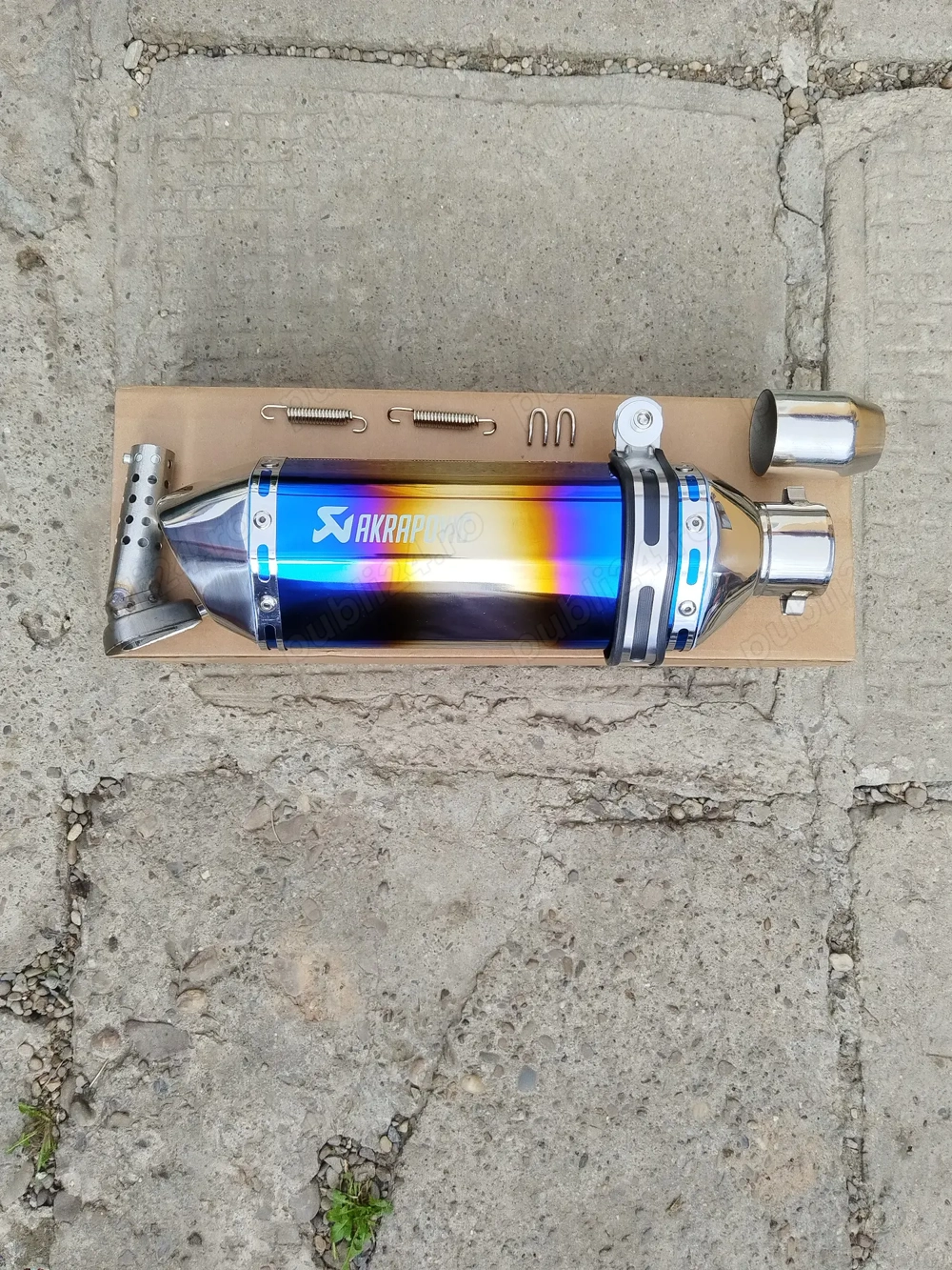Toba sport moto / atv akrapovic blue flame ! nou 