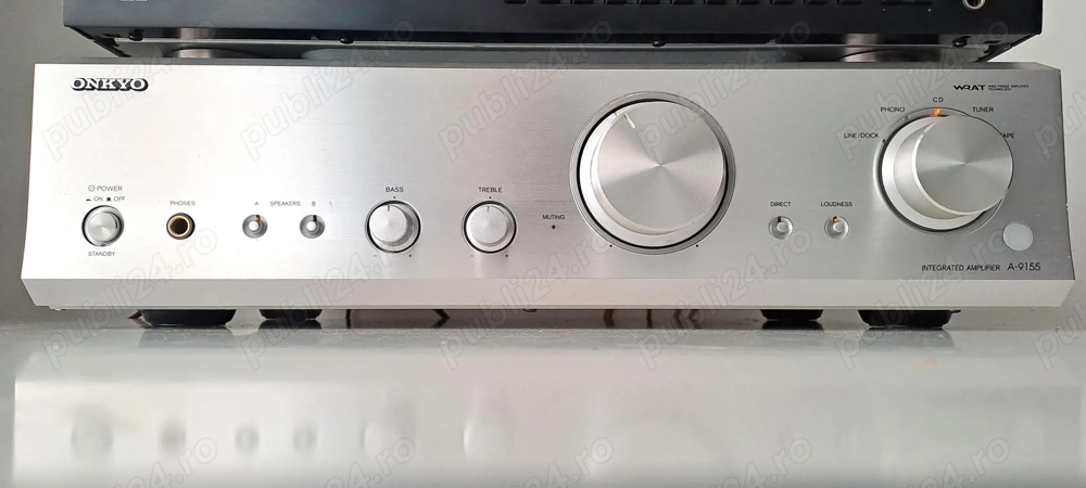 Amplificator Onkyo A-9155   130W   Silver   Tehnologie WRAT   Phono
