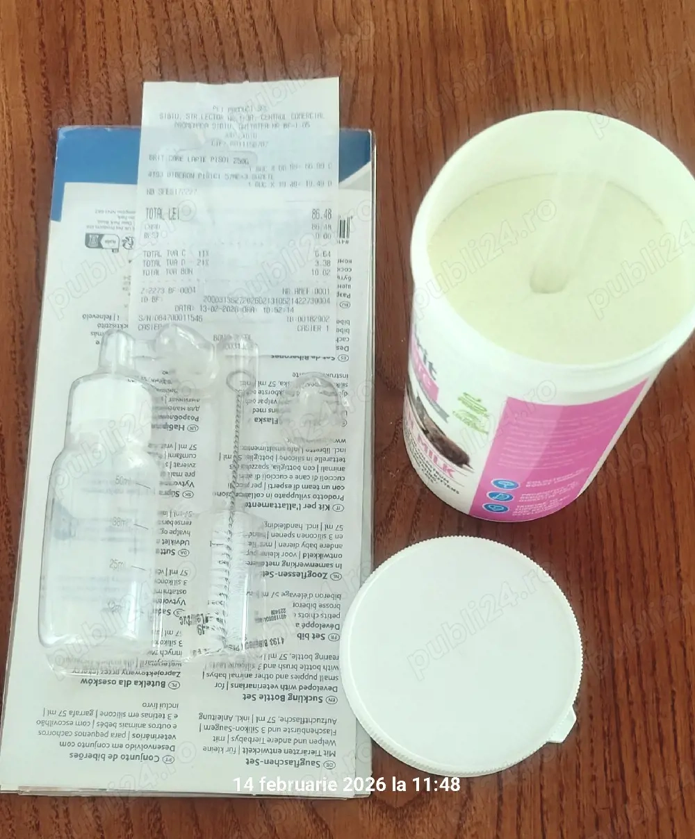 lapte praf pentru pisici