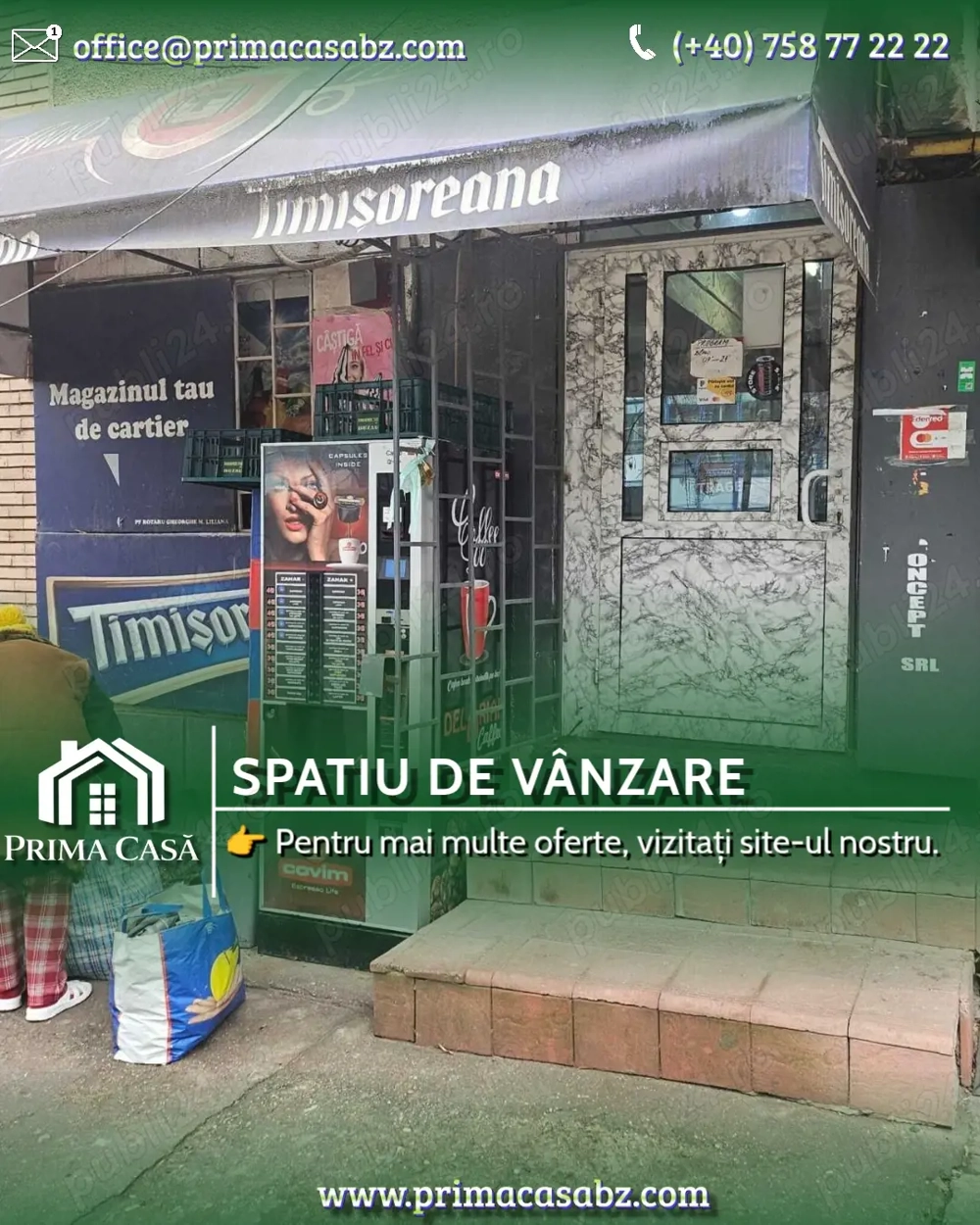 Spatiu comercial   zona Sala Sporturilor   Contactoare   Pret: 85.000  neg. 