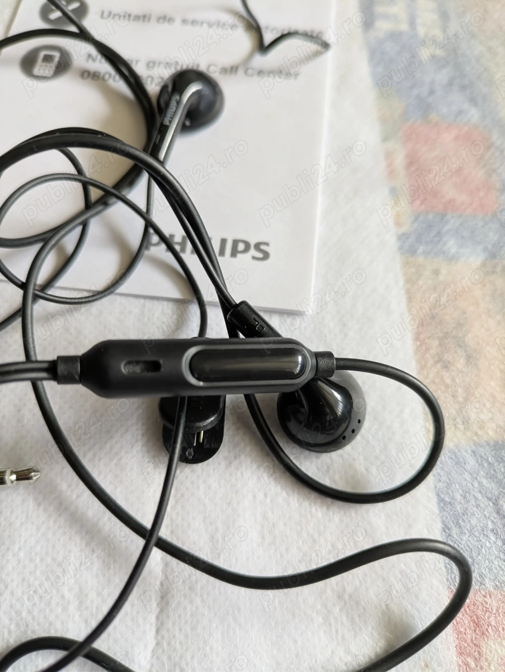 Casti audio cu microfon "Philips", noi, nefolosite