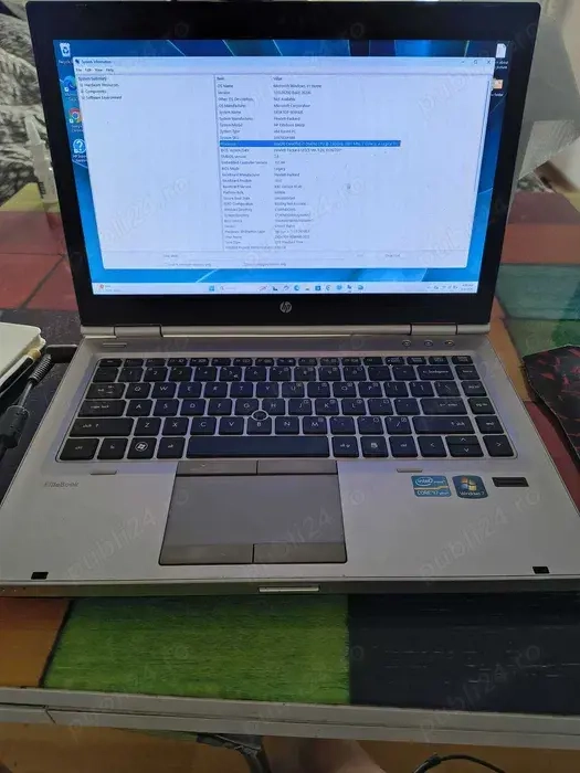 Vand laptop HP EliteBook 8460p ,i 7 , windows 11 ,metalic