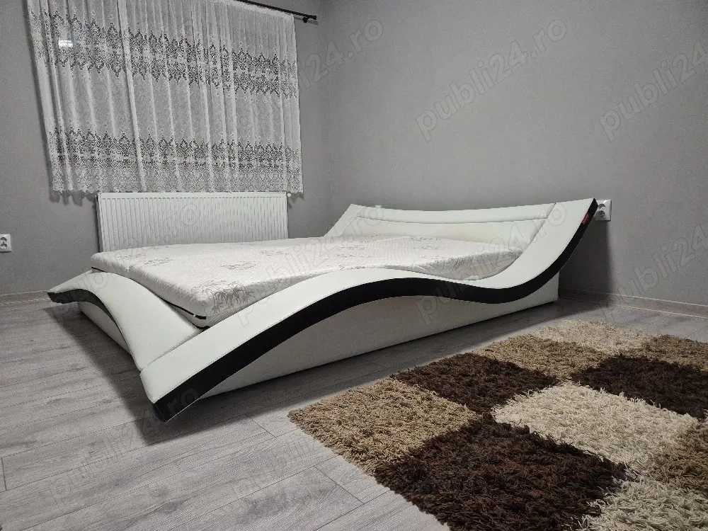 Vând pat dormitor 1.80 2.00 cu saltea