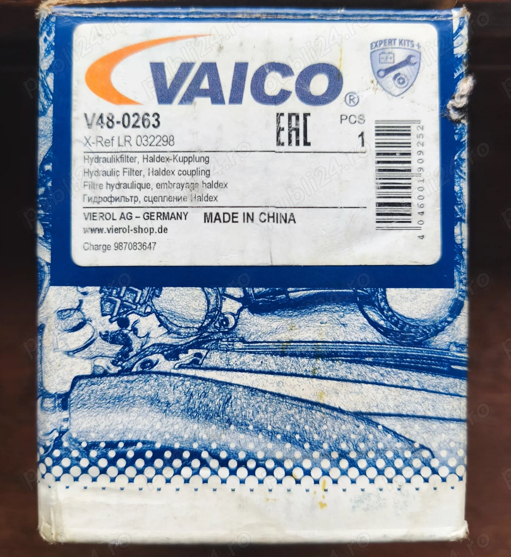 Filtru hidraulic pentru ambreiaj Haldex gen IV, VAICO V48-0263, sigilat