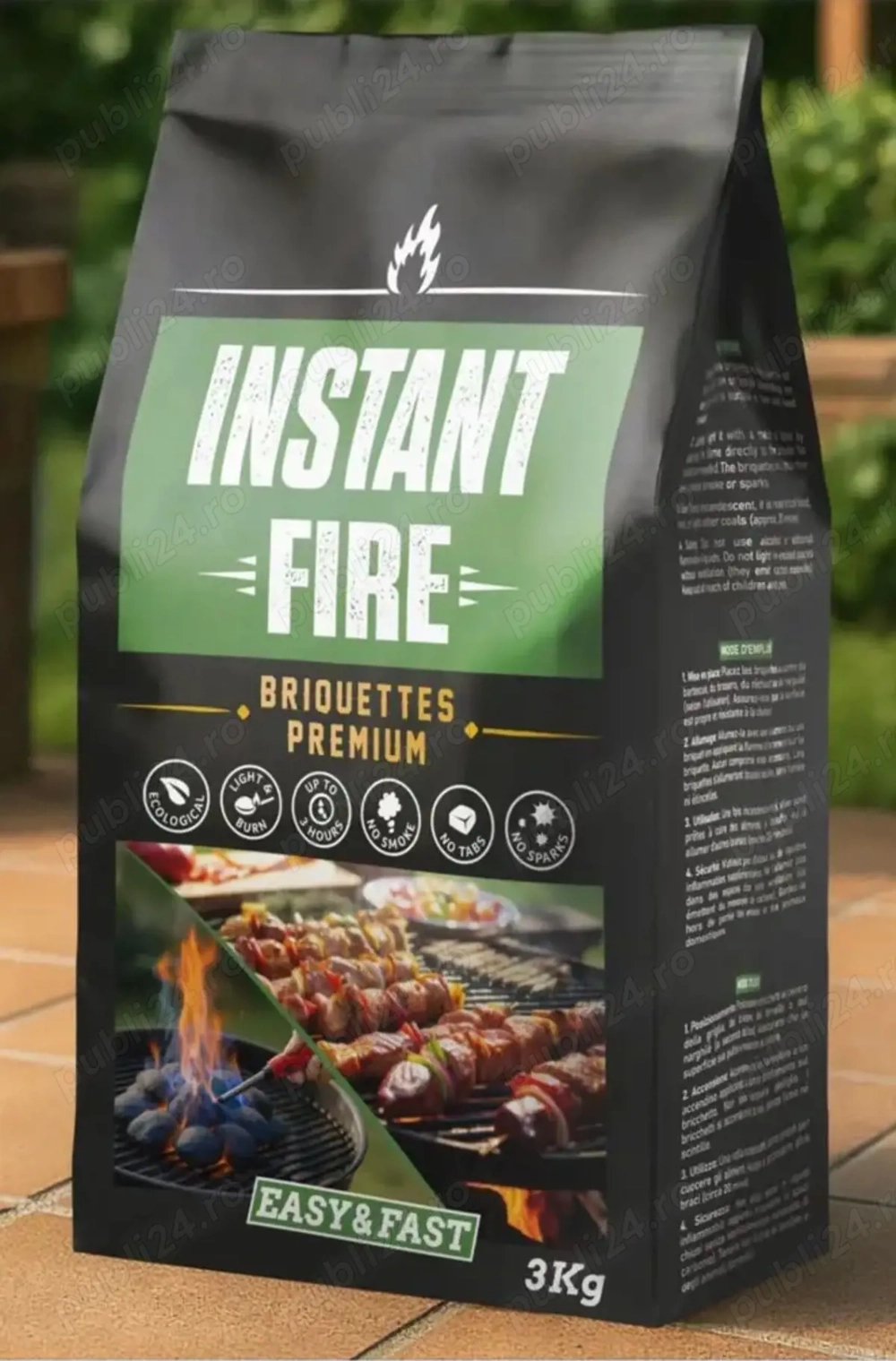 Carbune ecologic  ISTANT FIRE