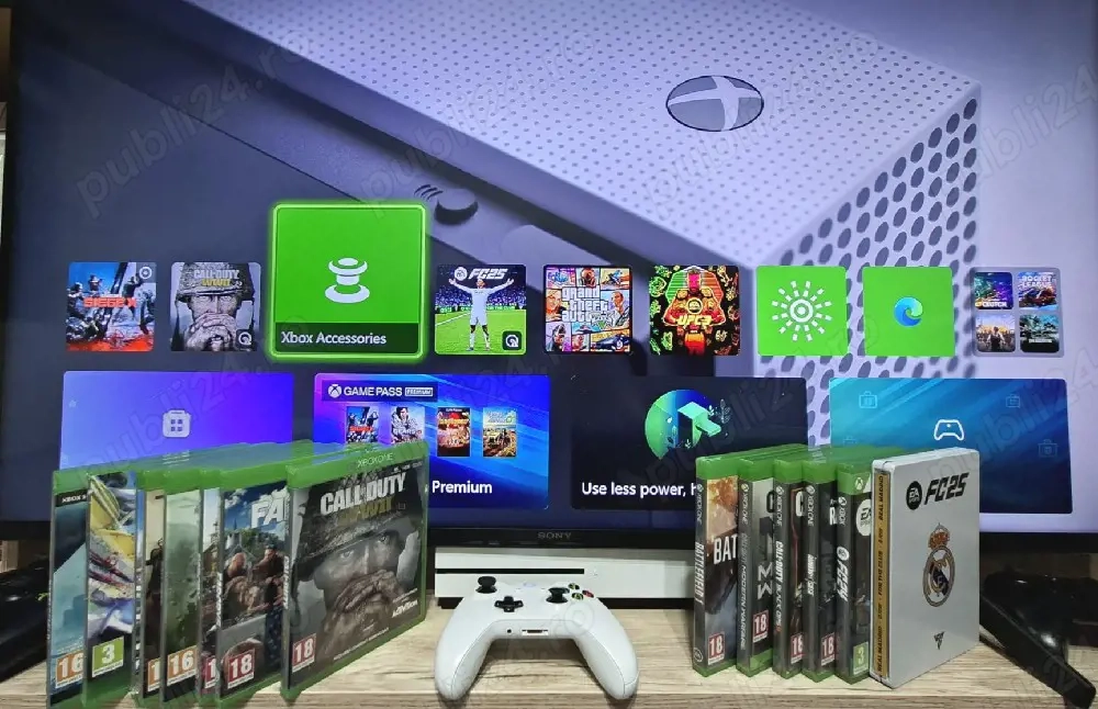 xbox one + 3 manete 16 jocuri 
