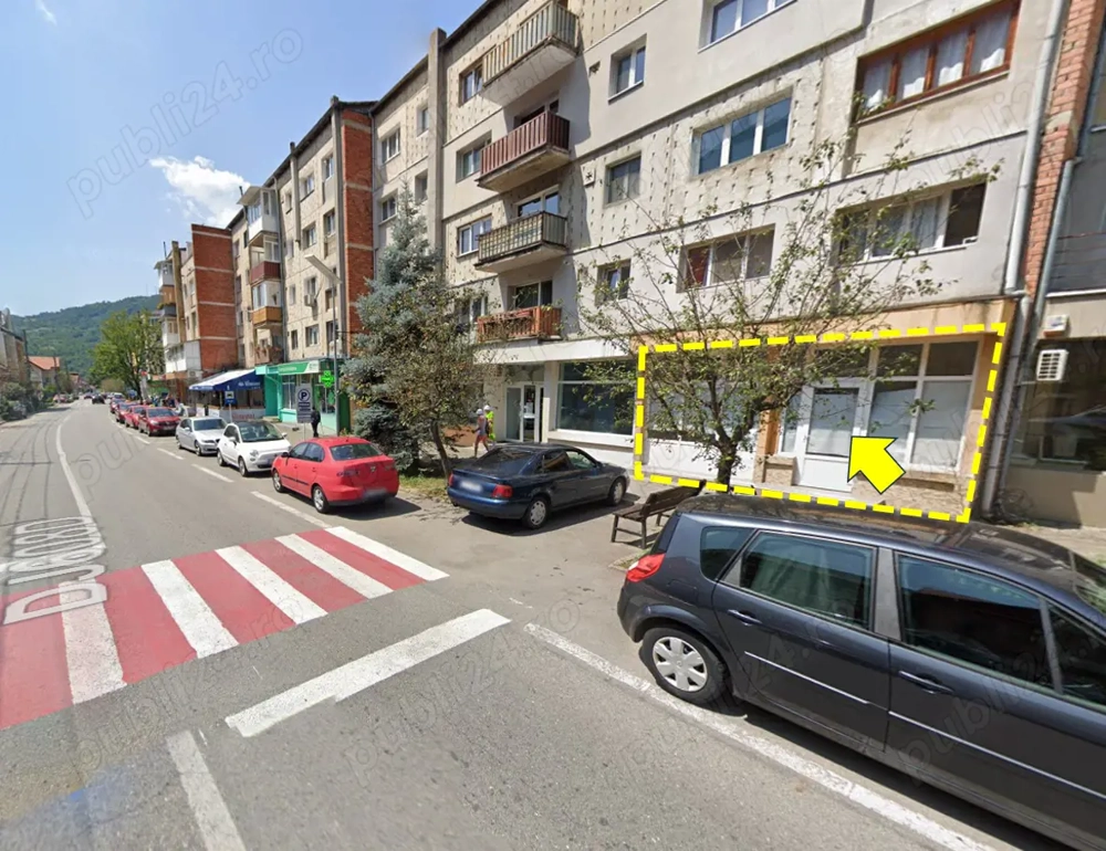 Vand spatiu comercial in Baile Herculane, 80mp, zona blocurilor, trafic auto si pietonal