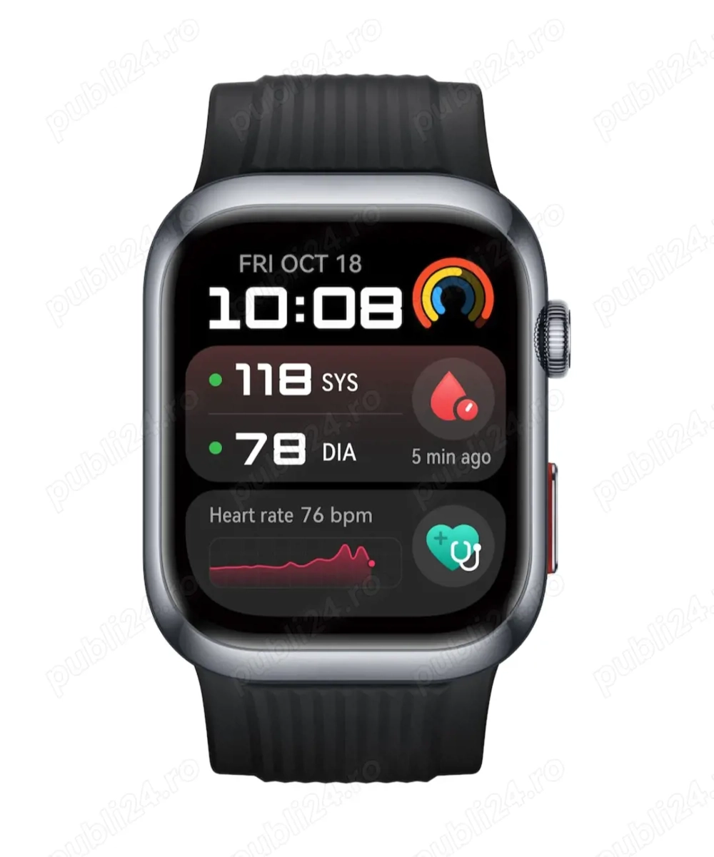  Huawei D2   Smartwatch cu MĂSURARE TENSIUNE, ECG, SpO2   Black