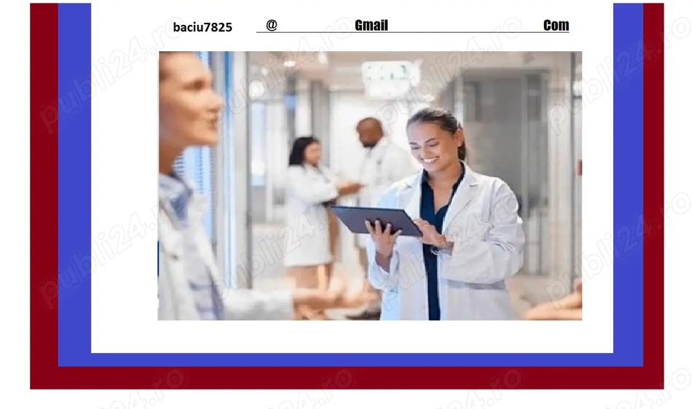 ***Locuri de munca:Infirmier(a) Receptionera , Personal Curățenie ***