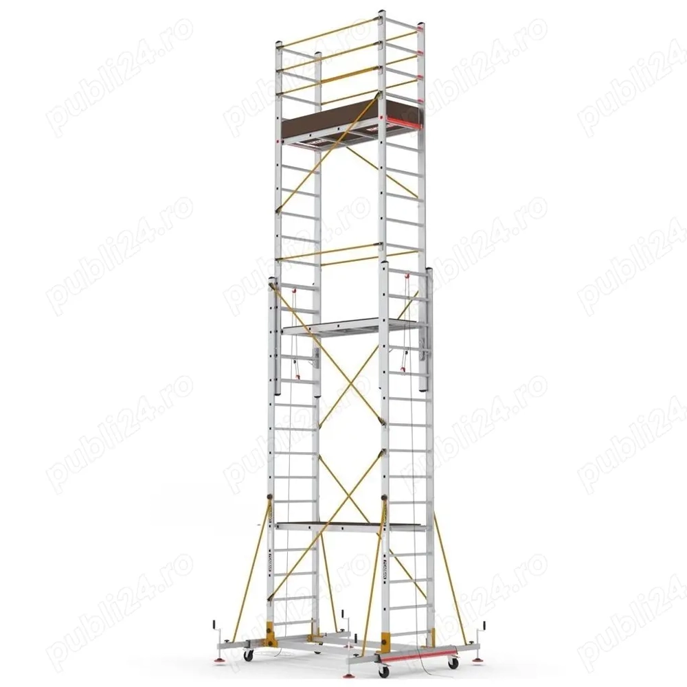 Schela telescopica mobila din aluminiu - Inaltime de lucru 785 cm
