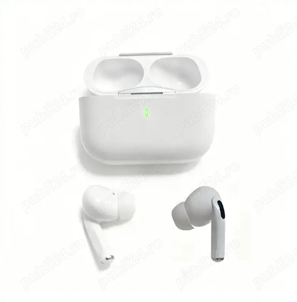 Casti bluetooth albe