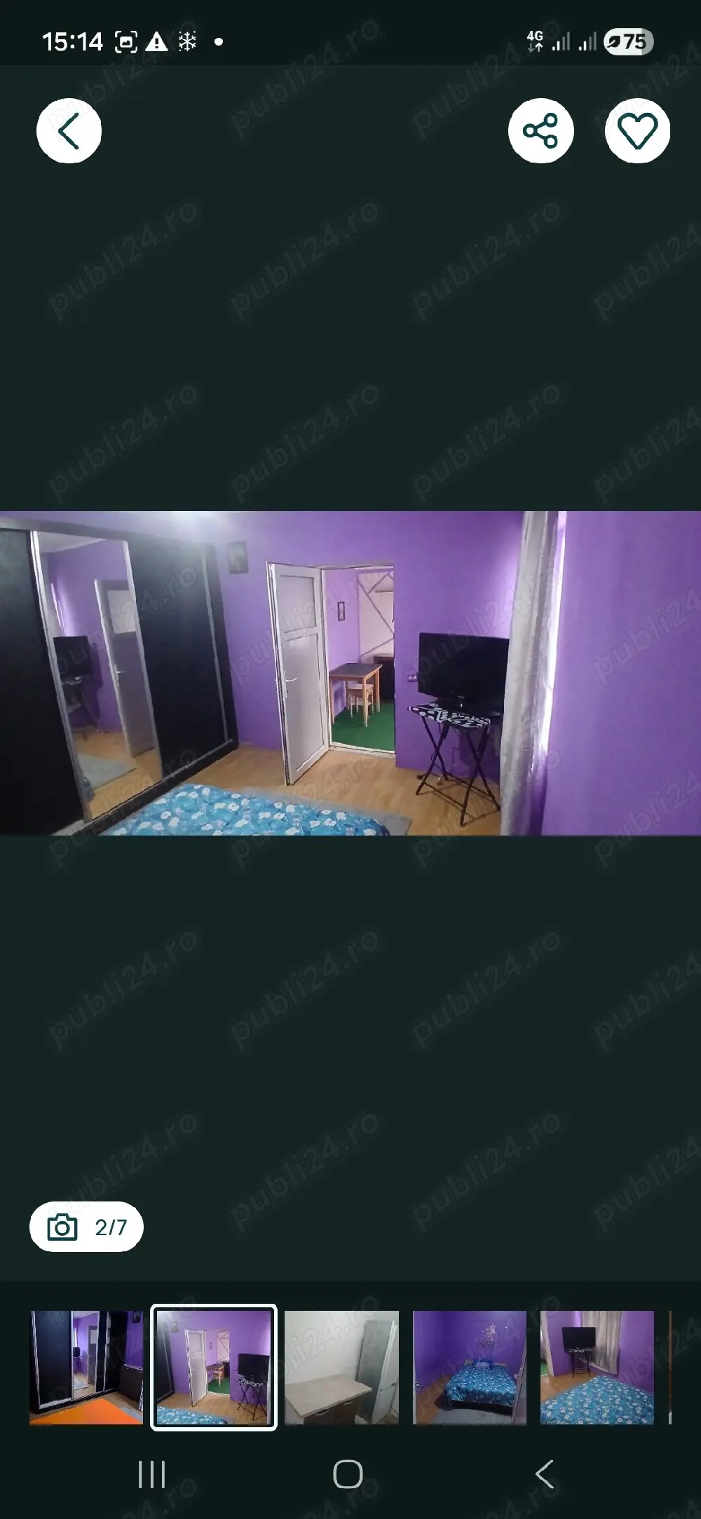 inchiriez camere la curte 