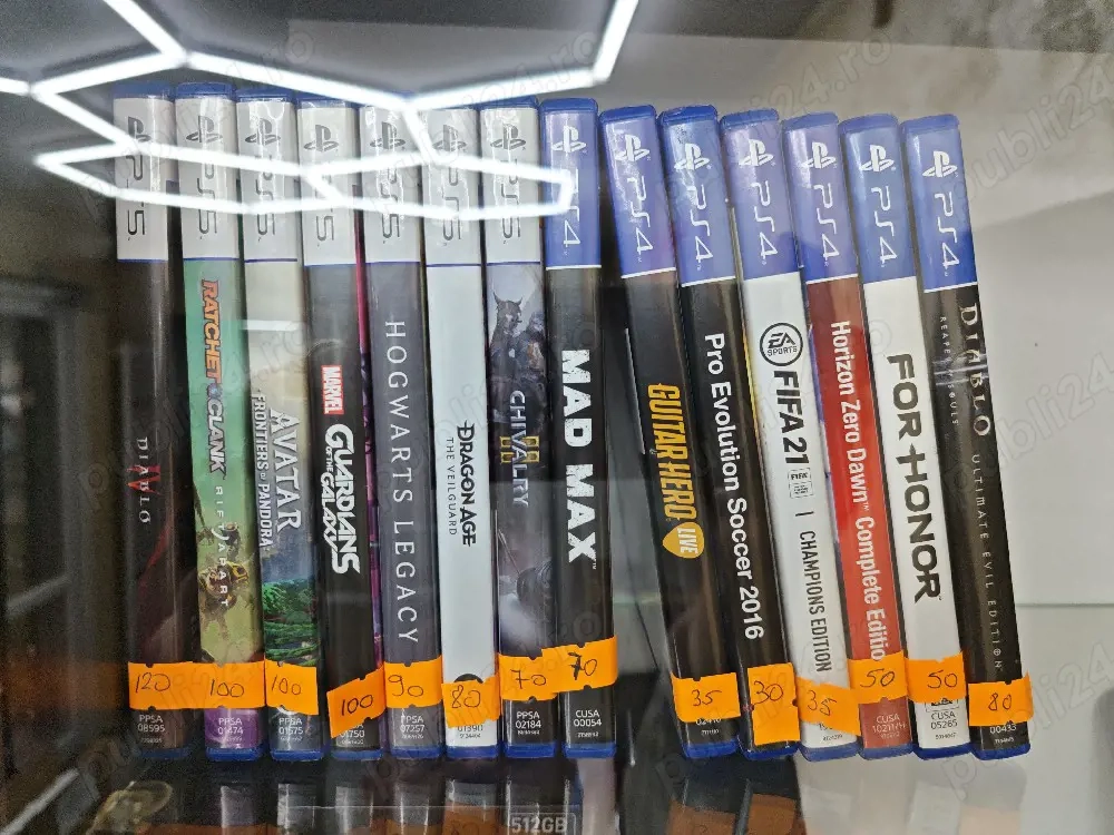 Jocuri PS4 și PS5 în stare bună, testate, vândute la pachet sau bucata