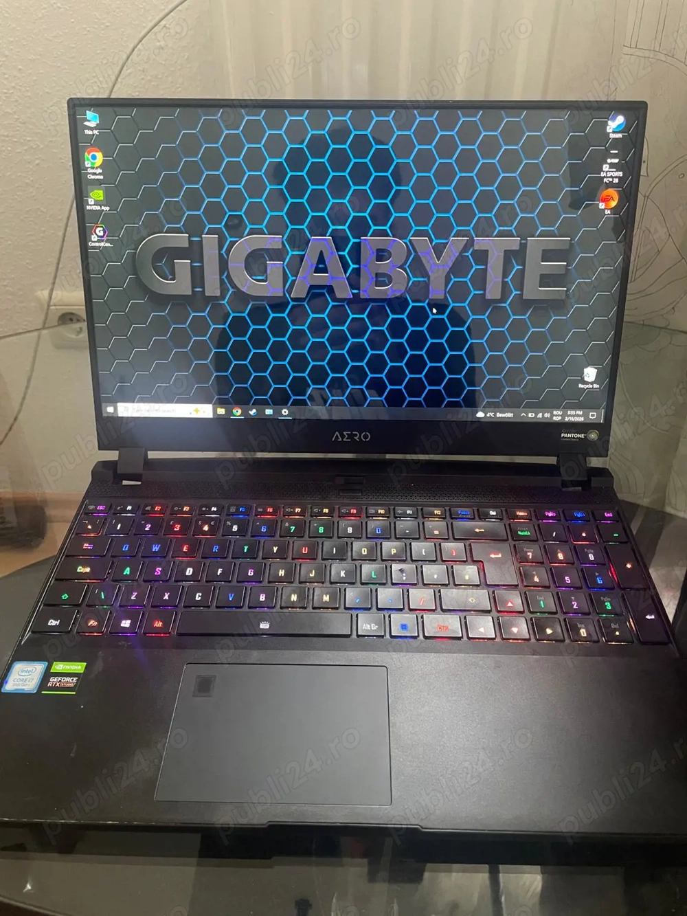 Laptop Gigabyte AERO 15 XA | RTX 2070 8GB | 32GB RAM | Ecran 4K