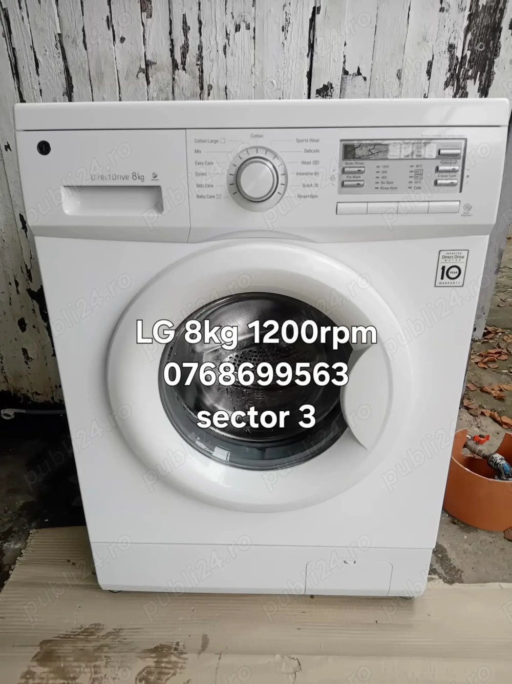 Masina de spalat lg 8 kg 1200rpm