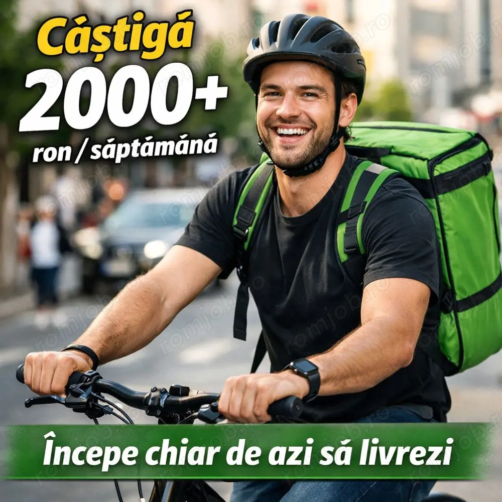 Flota Bolt Food,Angajăm Curieri - Activare Imediată, Plăți Săptămânale