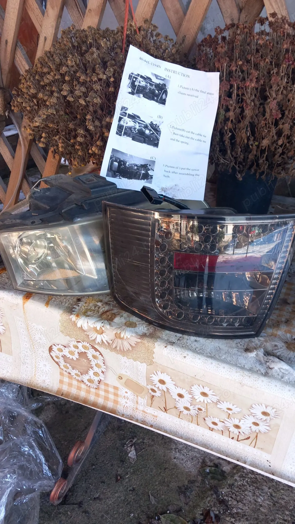 set triple fumurii si faruri audi a6 an 2006