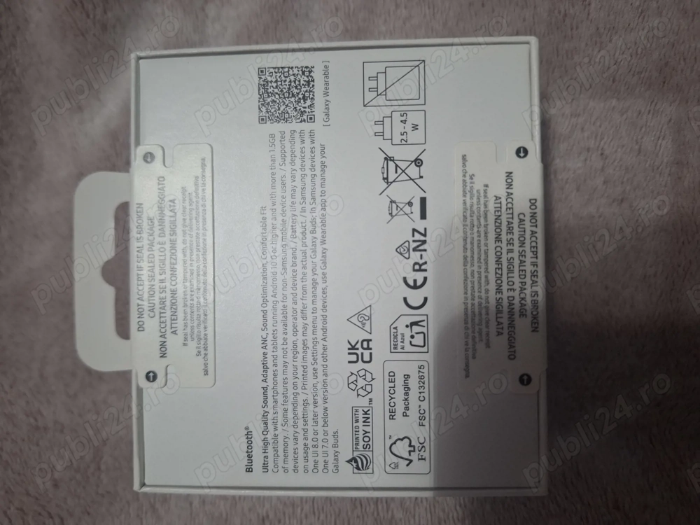 Casti bluetooth Samsung Galaxy Buds3, White