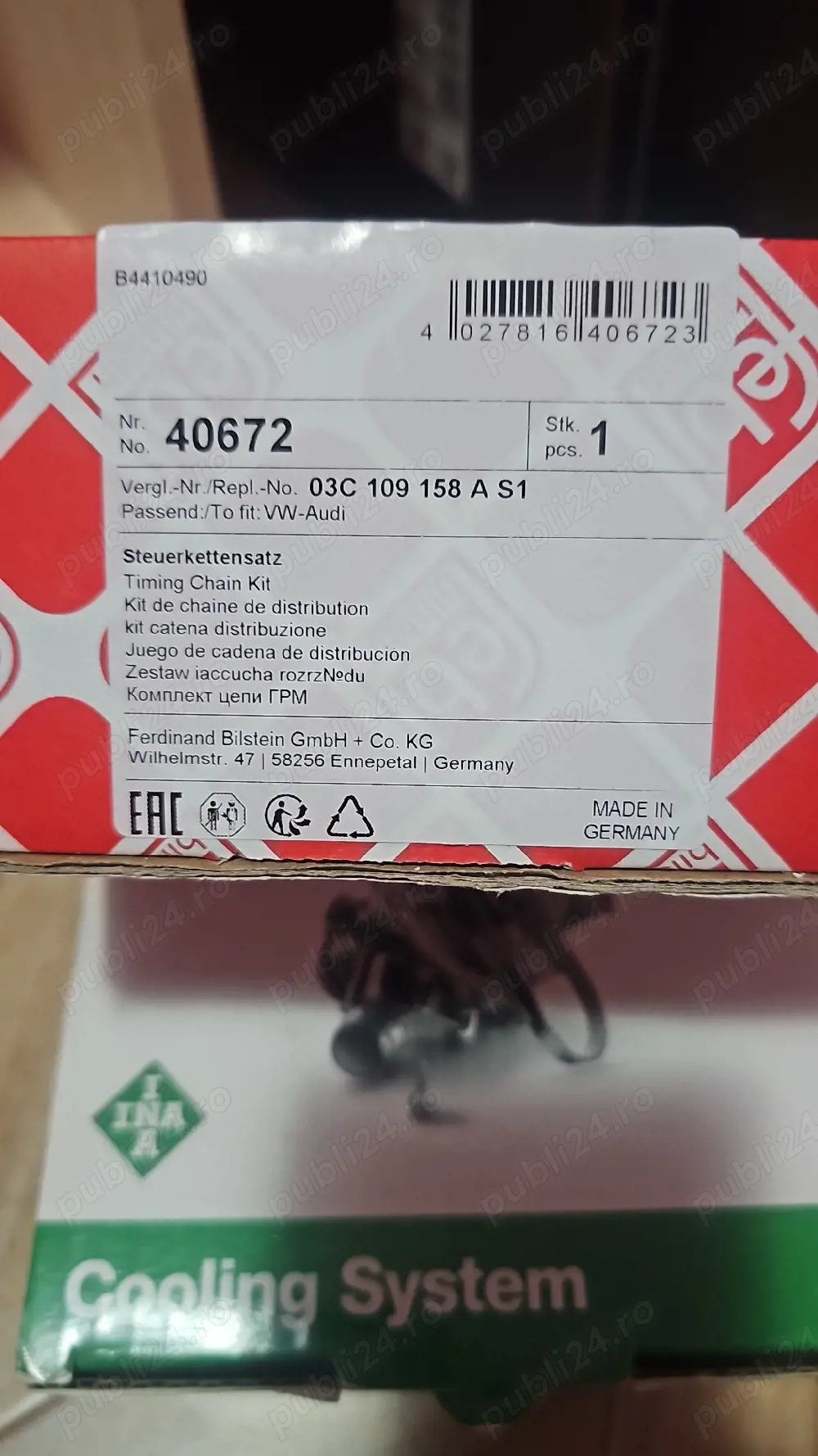 vînd distribuție lanț nouă wv golf 6 1.4 tsi tel.0741951225i 122kp 