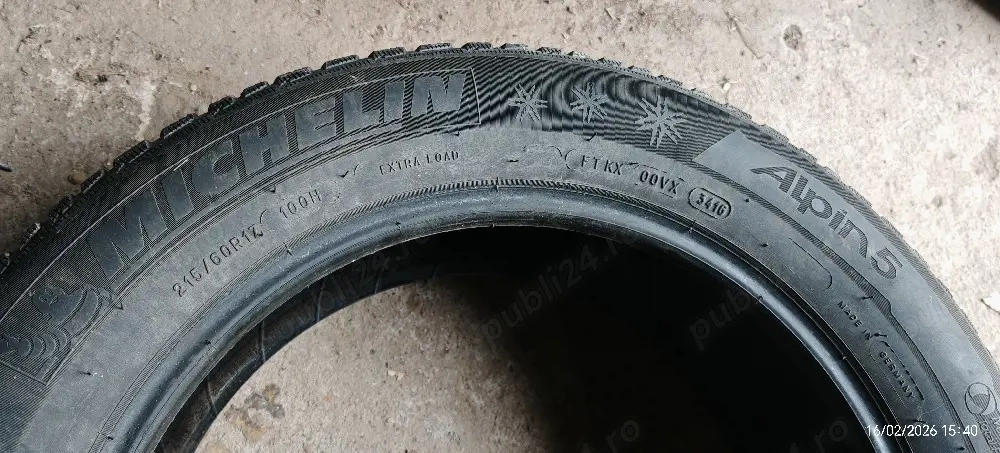 Set 4 cauciucuri Michelin Alpin5 215/60/17
