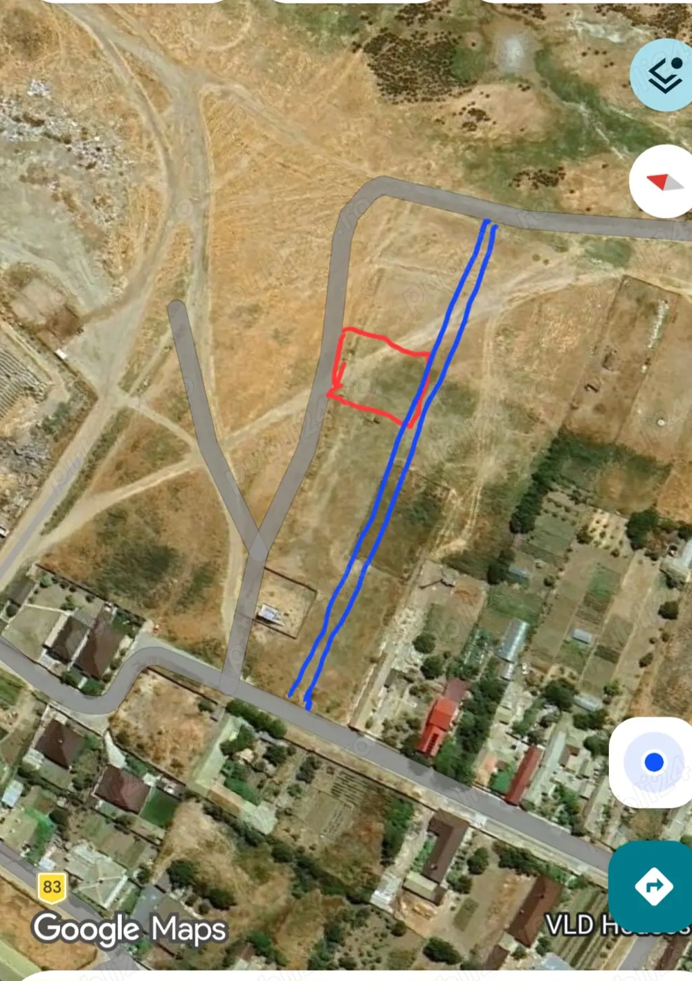 Vând teren in Vadu situat in biosfera deltei Dunării.