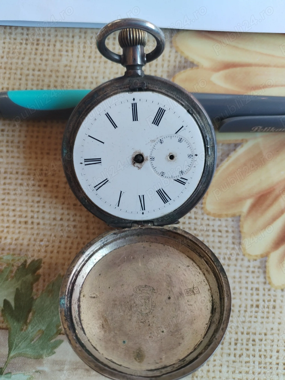 Ceas de buzunar din argint BILLODES