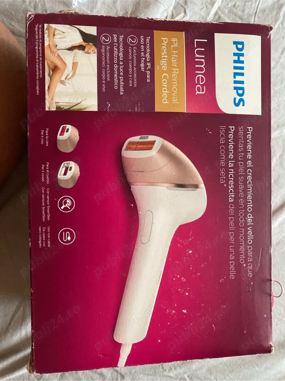 Aparat de epilare cu lumina intens pulsată