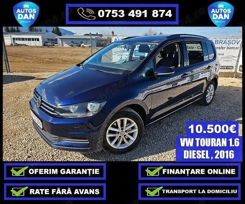  Vw Touran 2016- 1.6tdi-7 locuri