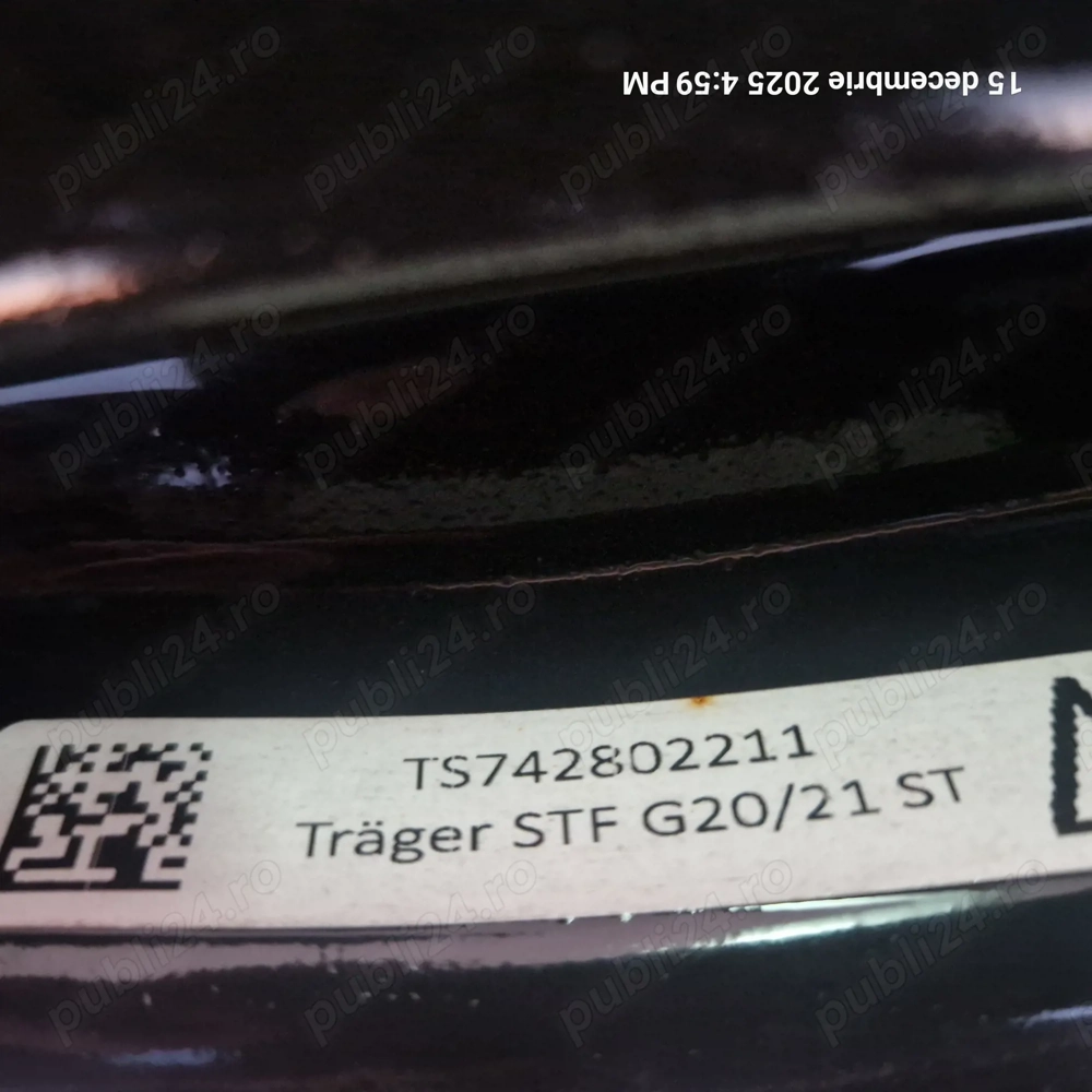 Intaritura bara spate (otel) BMW Seria 3 (G20, G80, G28), 3 (G21, G81) 1.6-3.0DH dupa 2018