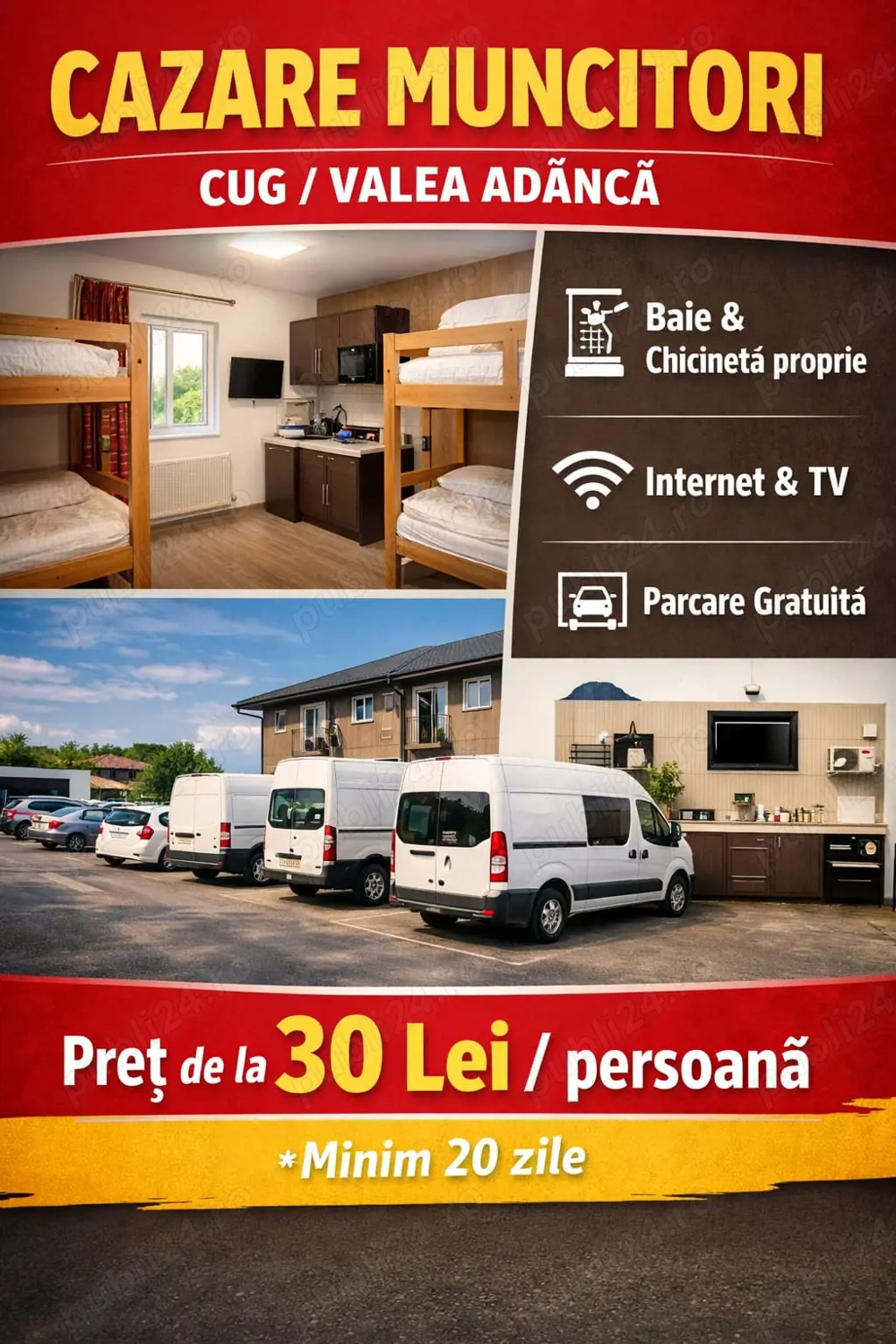 Cazare Muncitori CUG-Valea adanca